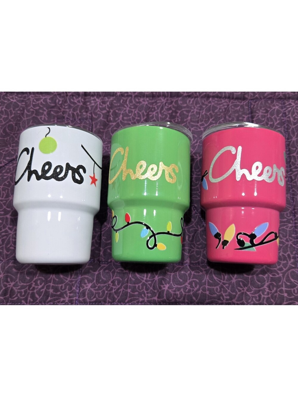3oz Mini Tumbler Christmas Cheers 3pc